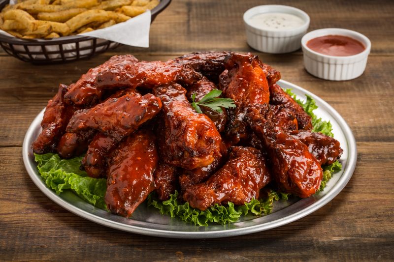 Wing Snob signature wing platter ready to serve