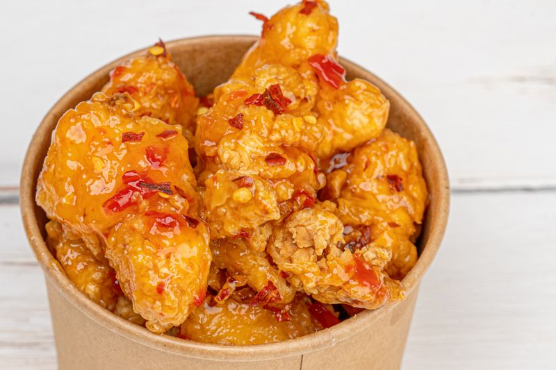Classic boneless wings in buffalo sauce